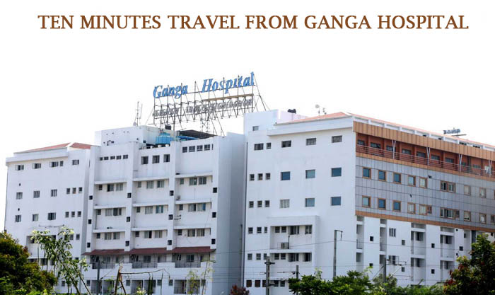 suitable service apartments near ganga hospital for long stay